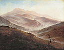 Caspar David Friedrich (1774 - 1840) Riesengebirgslandschaft mit aufsteigendem Nebel, 1819