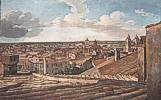 Johann Christian Reinhart (1761 - 1847) Blick von der Villa Malta in Rom nach Westen, 1835